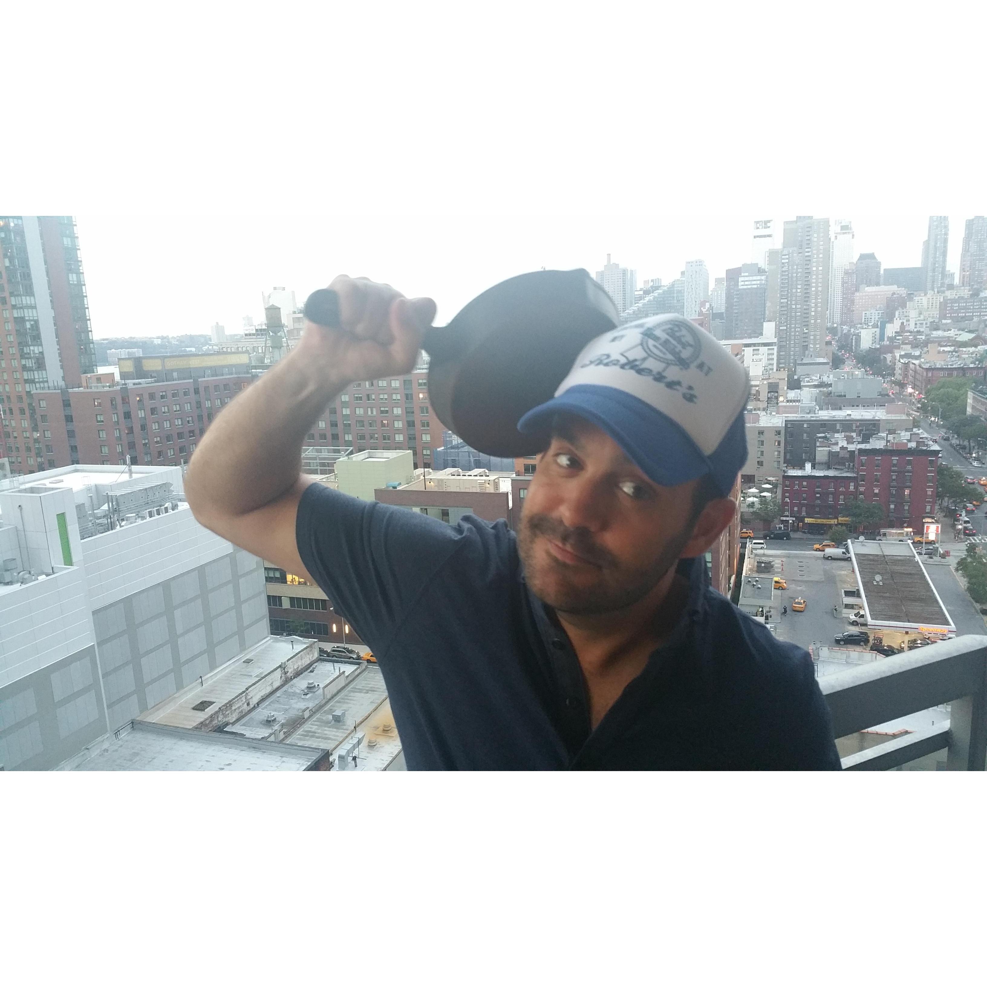 Its Iron Skillet day. From our balcony in NYC.