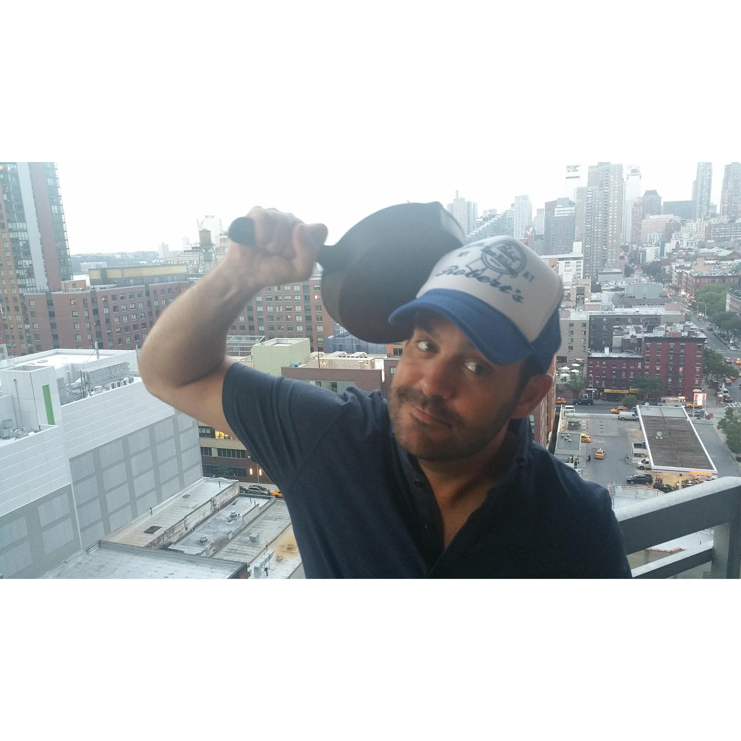 Its Iron Skillet day. From our balcony in NYC.