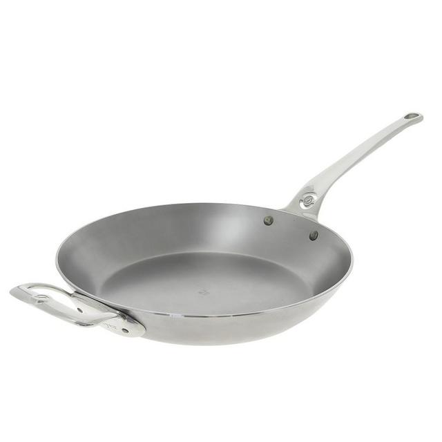 De Buyer Mineral B Pro Carbon Steel Fry Pan, 12 1/2"