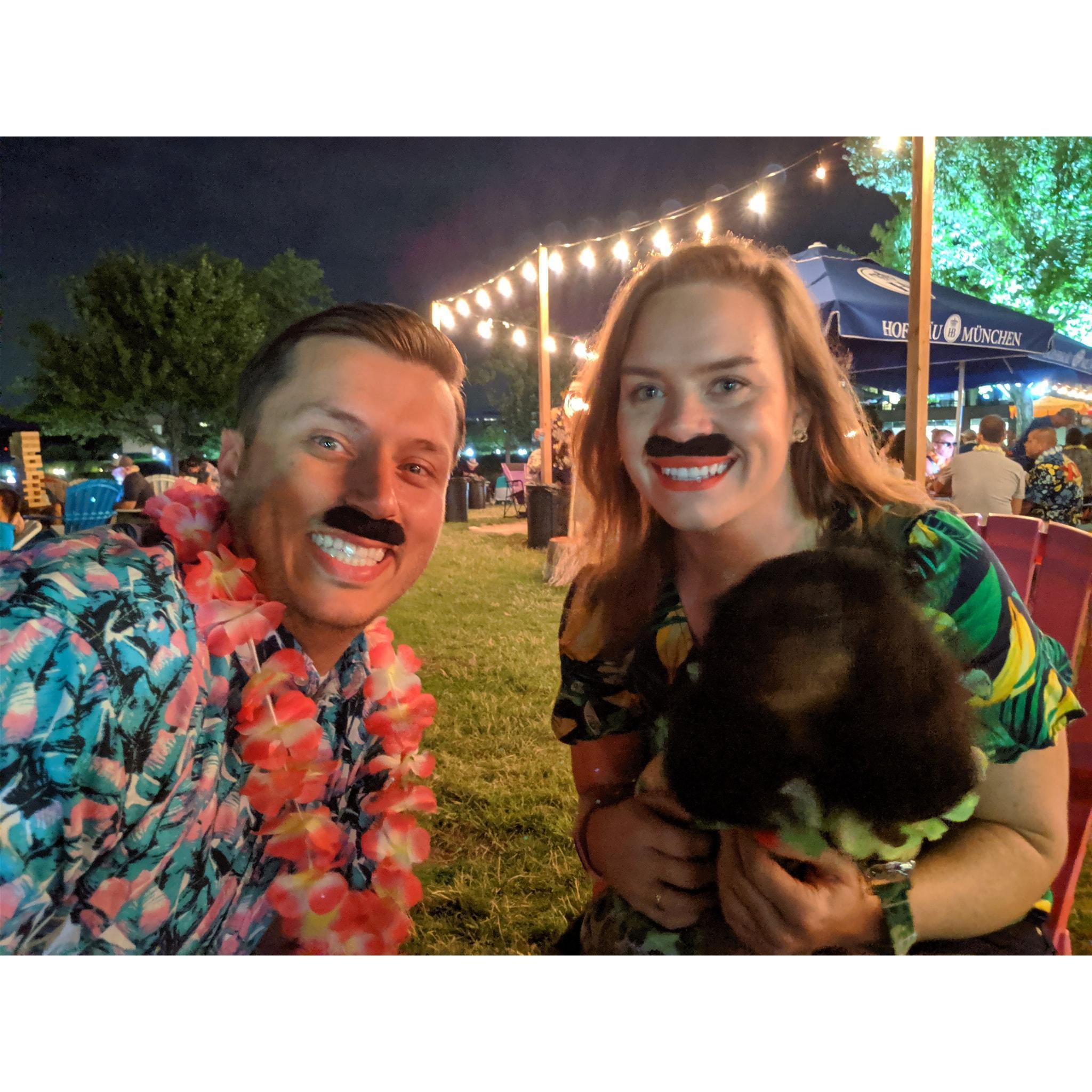 luau, mustaches, dogs? we're there.