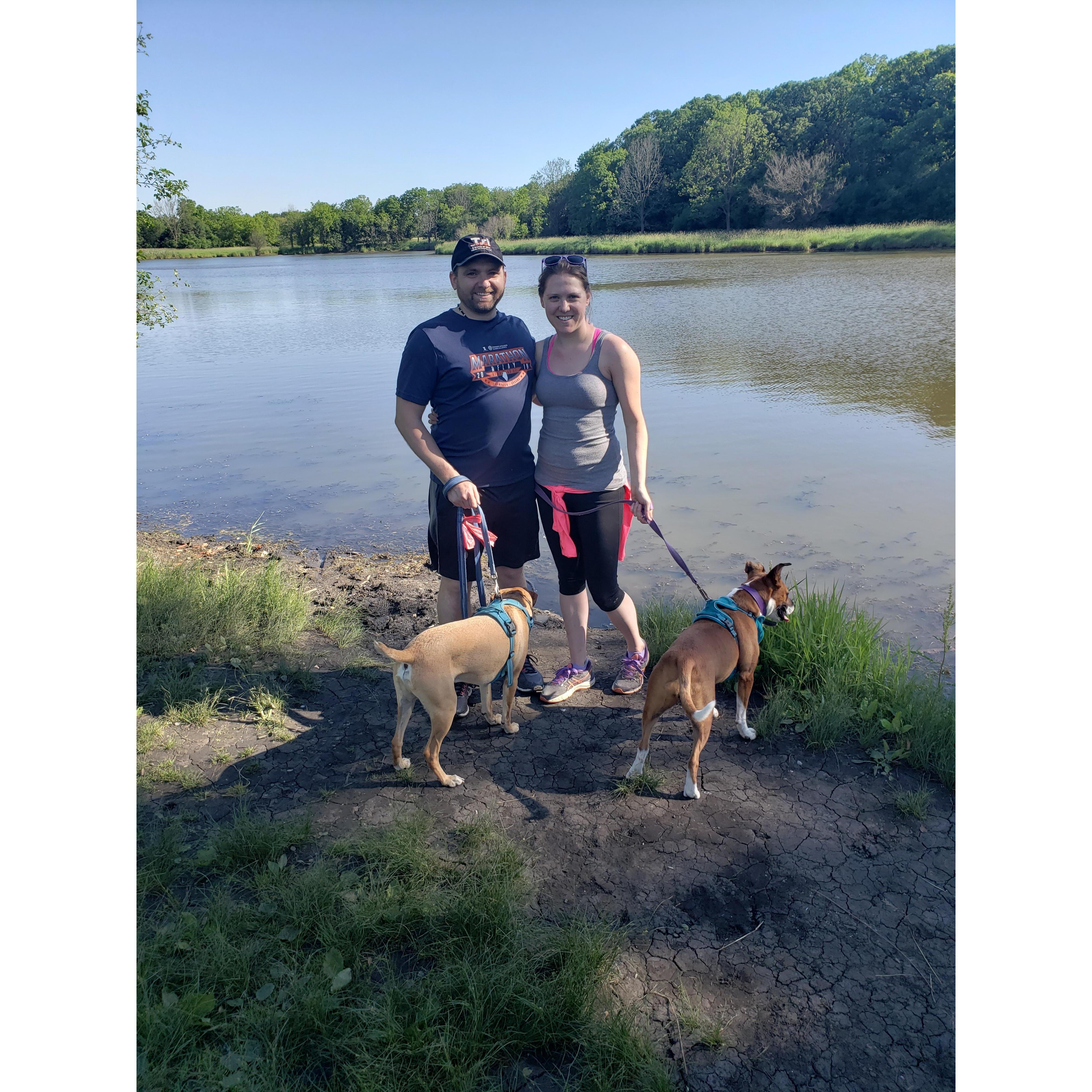 Barrington Hiking with the pups & friends