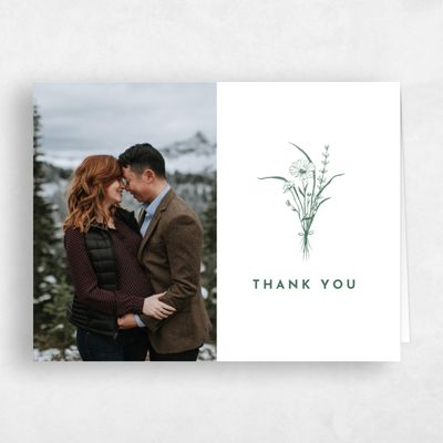 Hunter, Green Wedding Thank You - Prins Photo