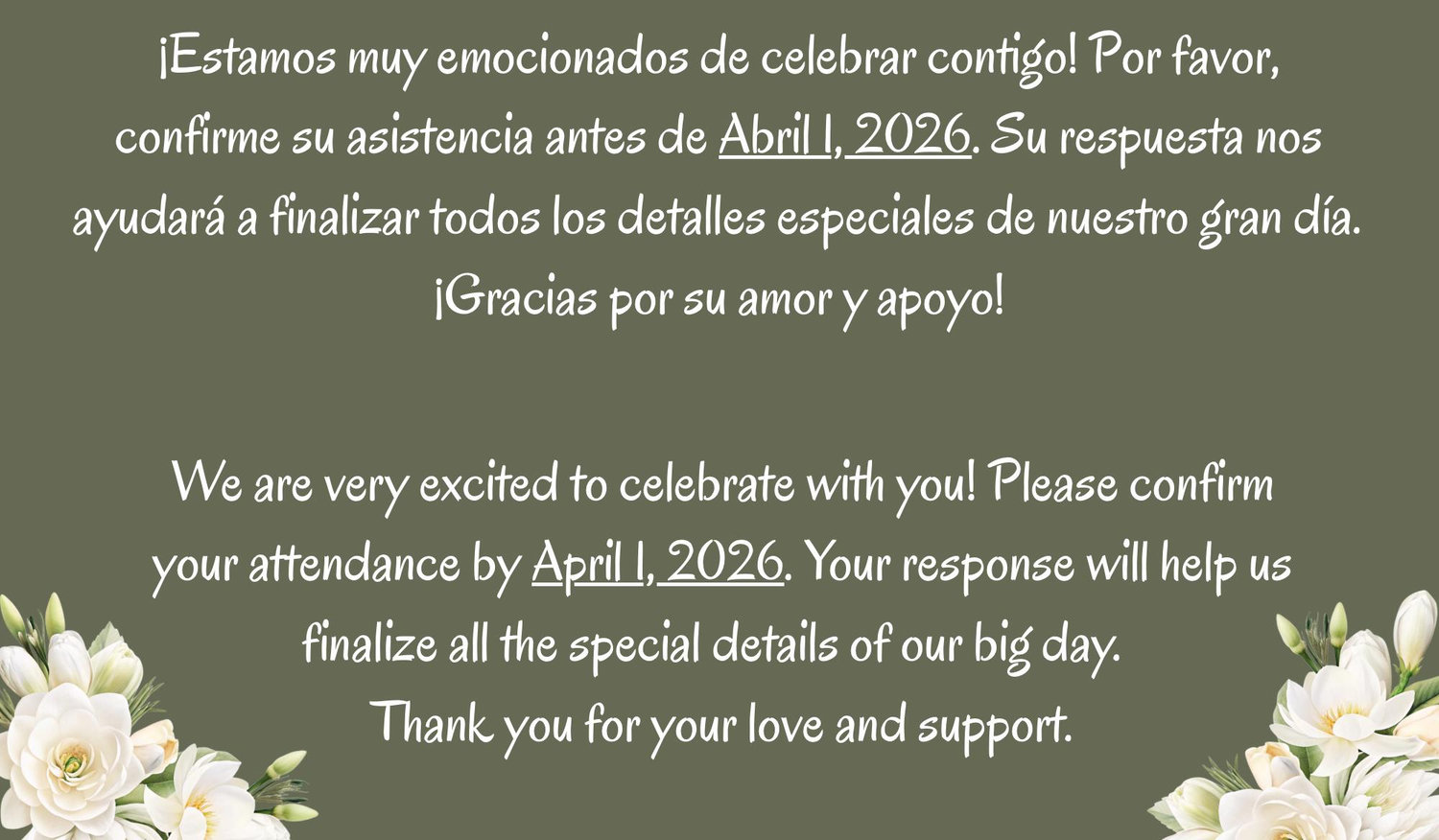 The Wedding Website of Joana Osorio and Anthony Venegas