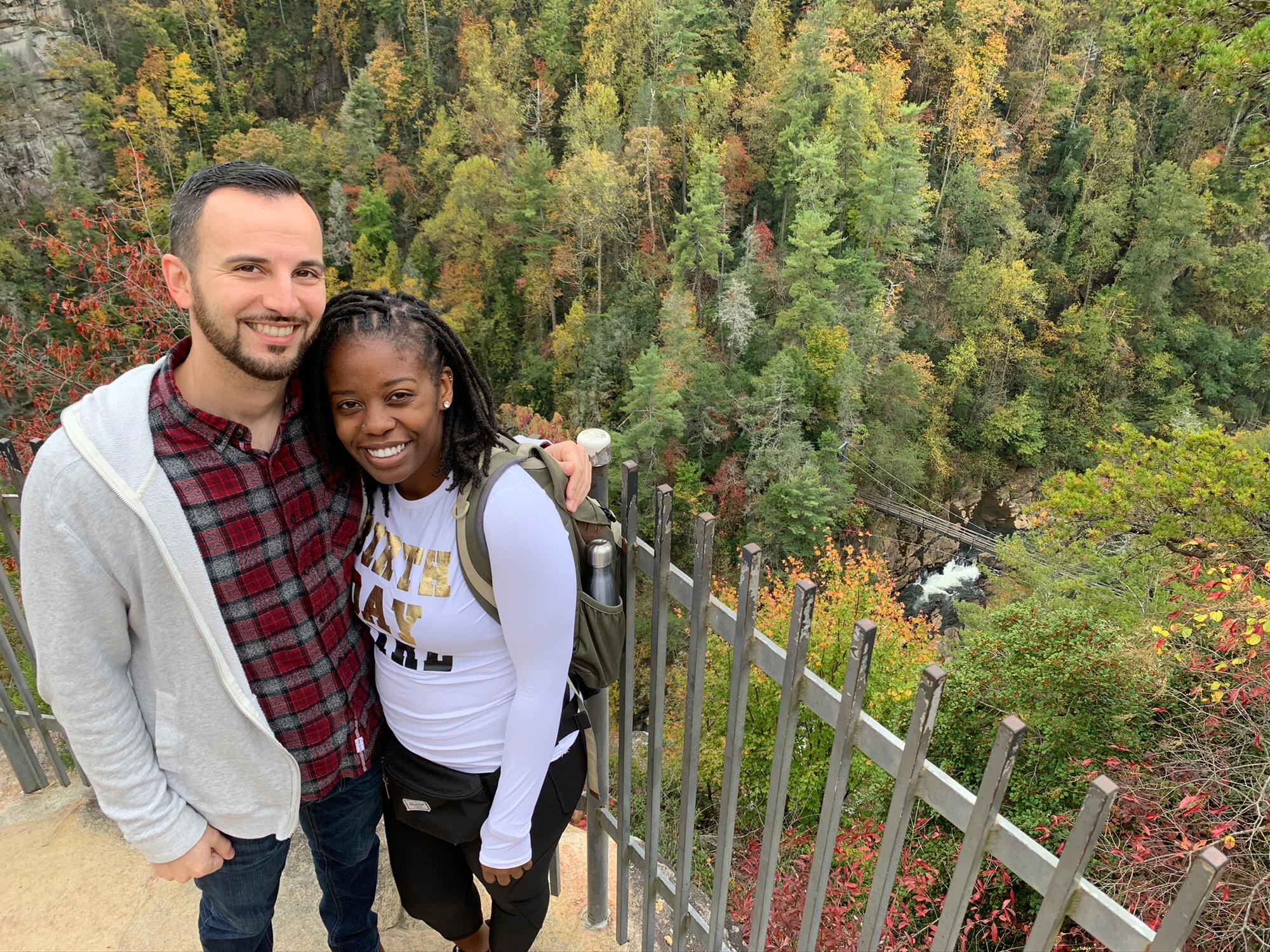 Claudia’s birthday hike at Tallulah Gorge State Park.