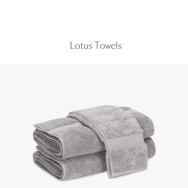 MATOUK Lotus Bath Towels (Smoke)