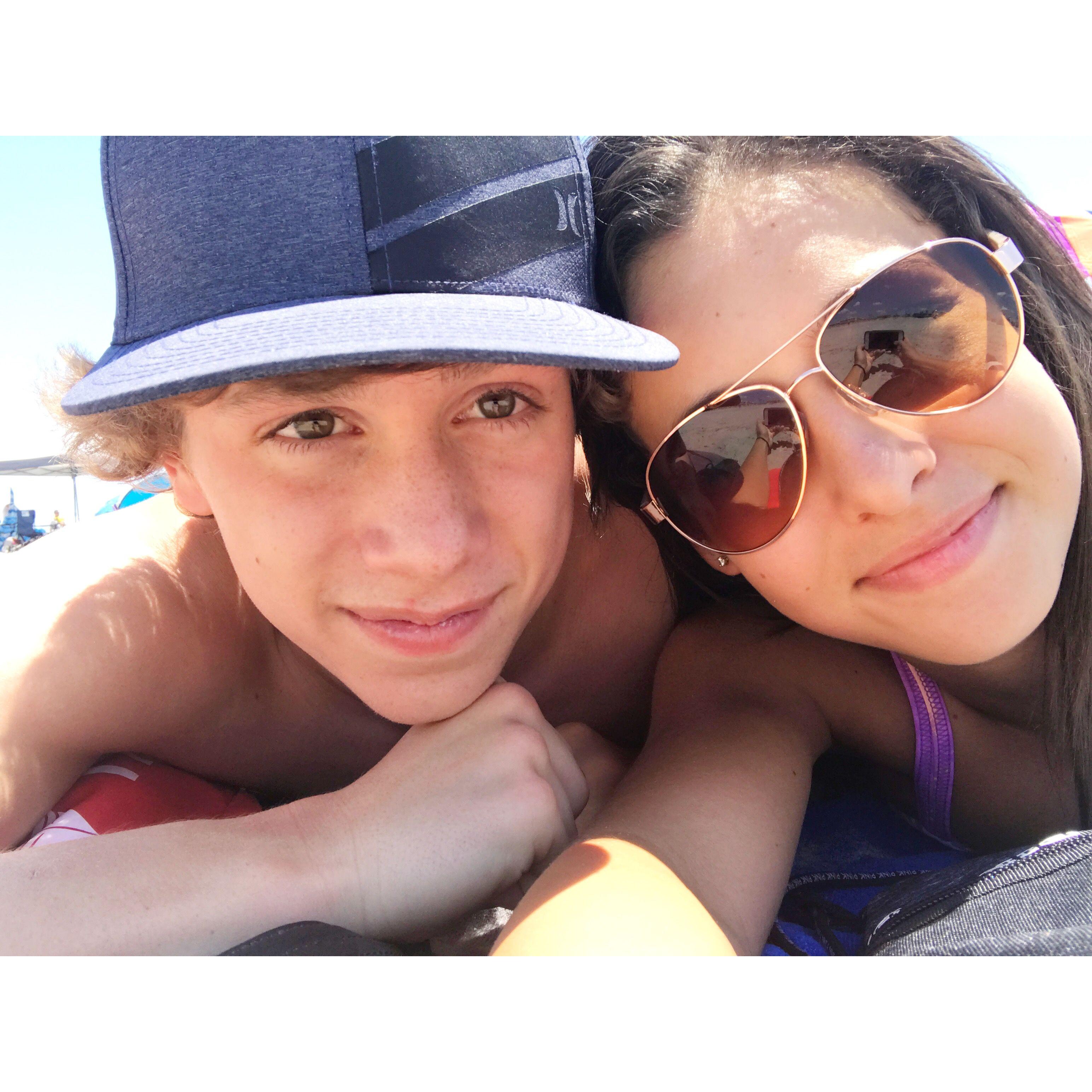 Our first beach day!