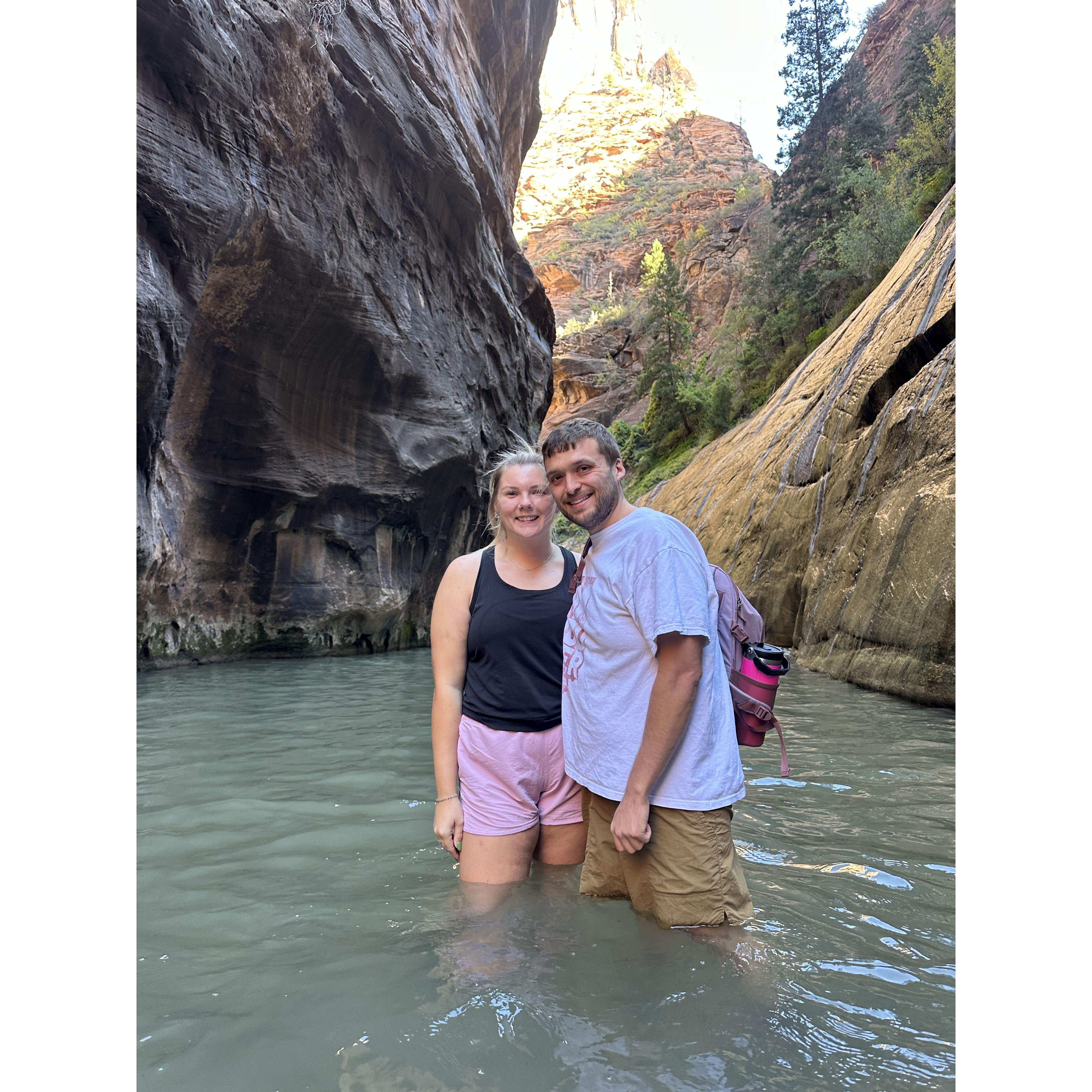 Hiking the Narrows at Zion