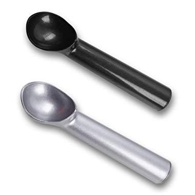 HansGo Ice Cream Scoop, 2PCS Nonstick Anti-Freeze Ice Cream Scooper One Piece Aluminum Design Dishwasher Safe