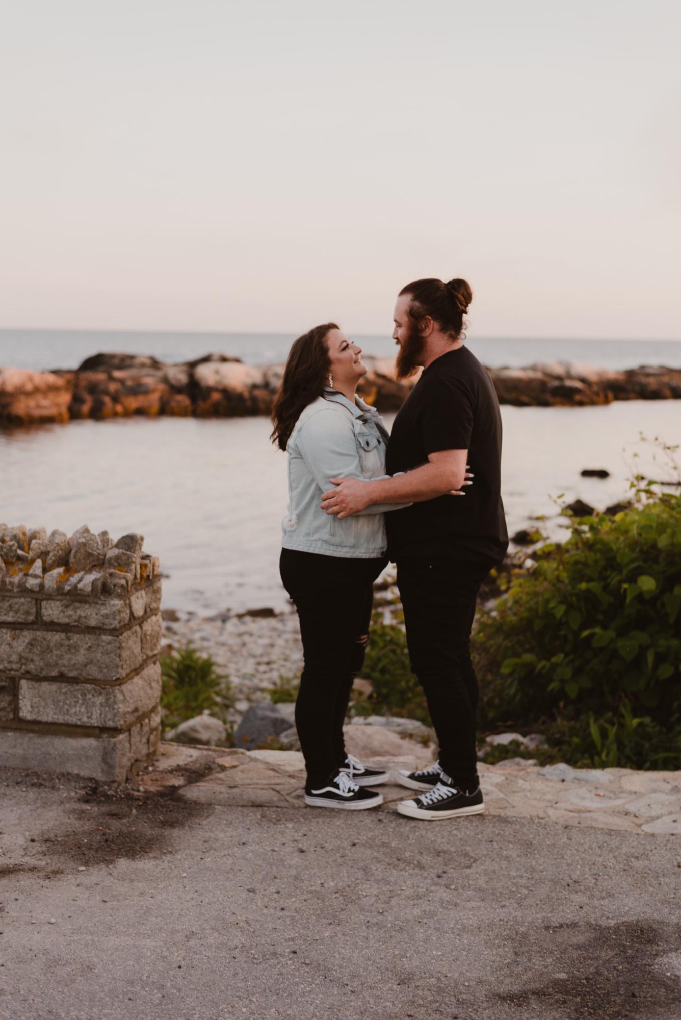 Engagement photo in Newport.