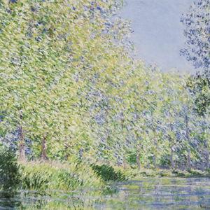 " The Epte River Near Giverny " by Claude Monet - 12" H x 16" W