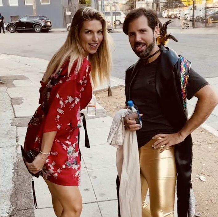A few hours after we met! We were headed to a costume party.
