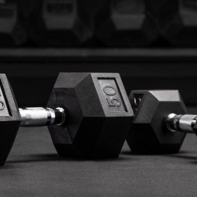 Rubber Hex Dumbbell