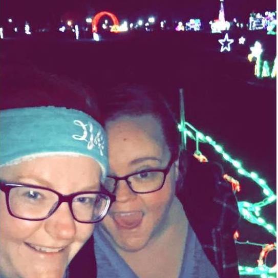 We go to see the Christmas lights every season in Brown Park, just around the corner.