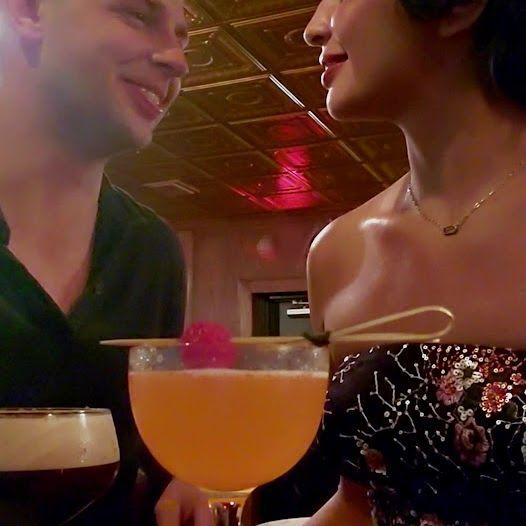 Cocktails before Jasmineh's birthday dinner