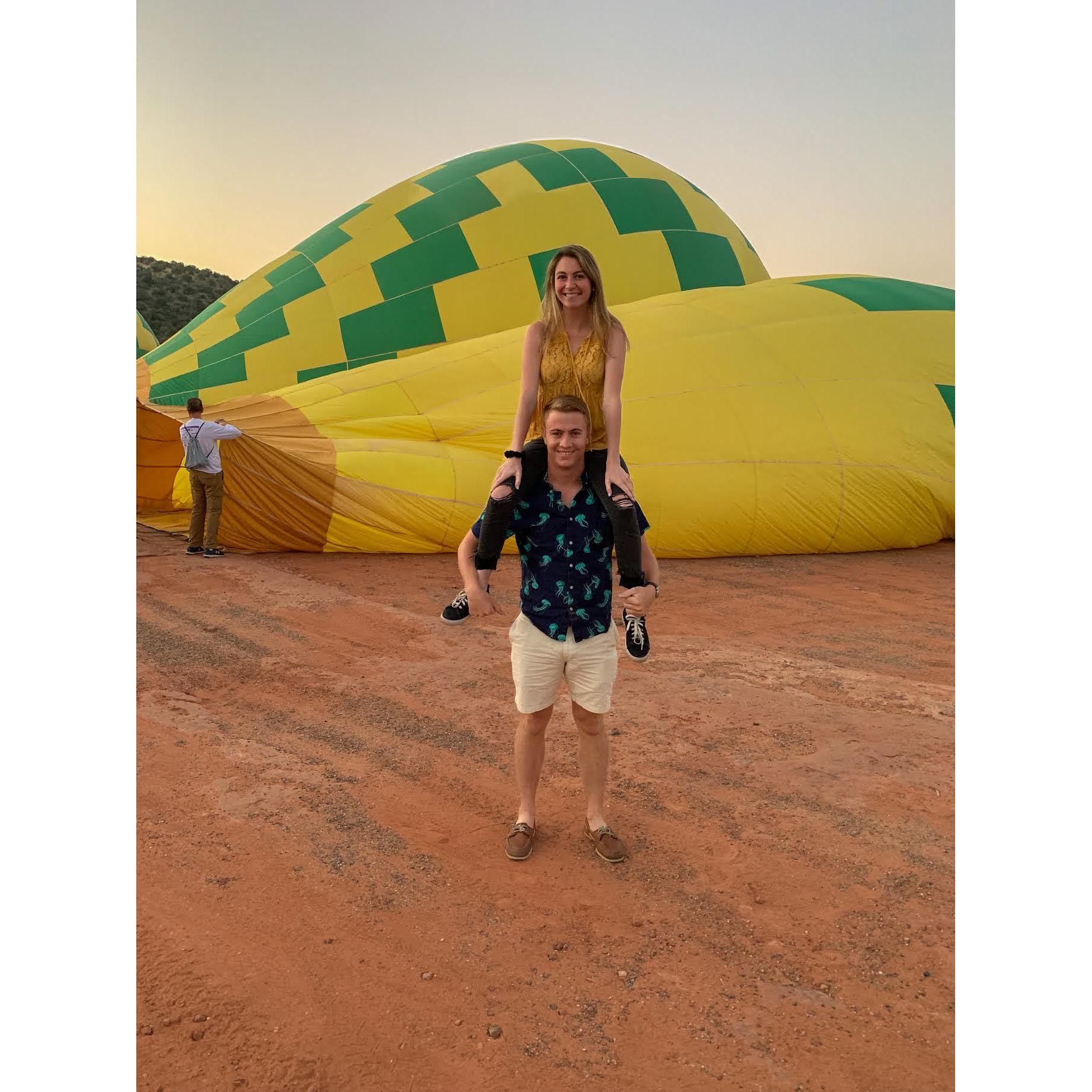 Hot air balloon ride in AZ