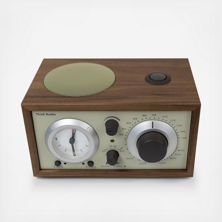 Tivoli Audio, Model Three Bluetooth Clock Radio with USB | Zola