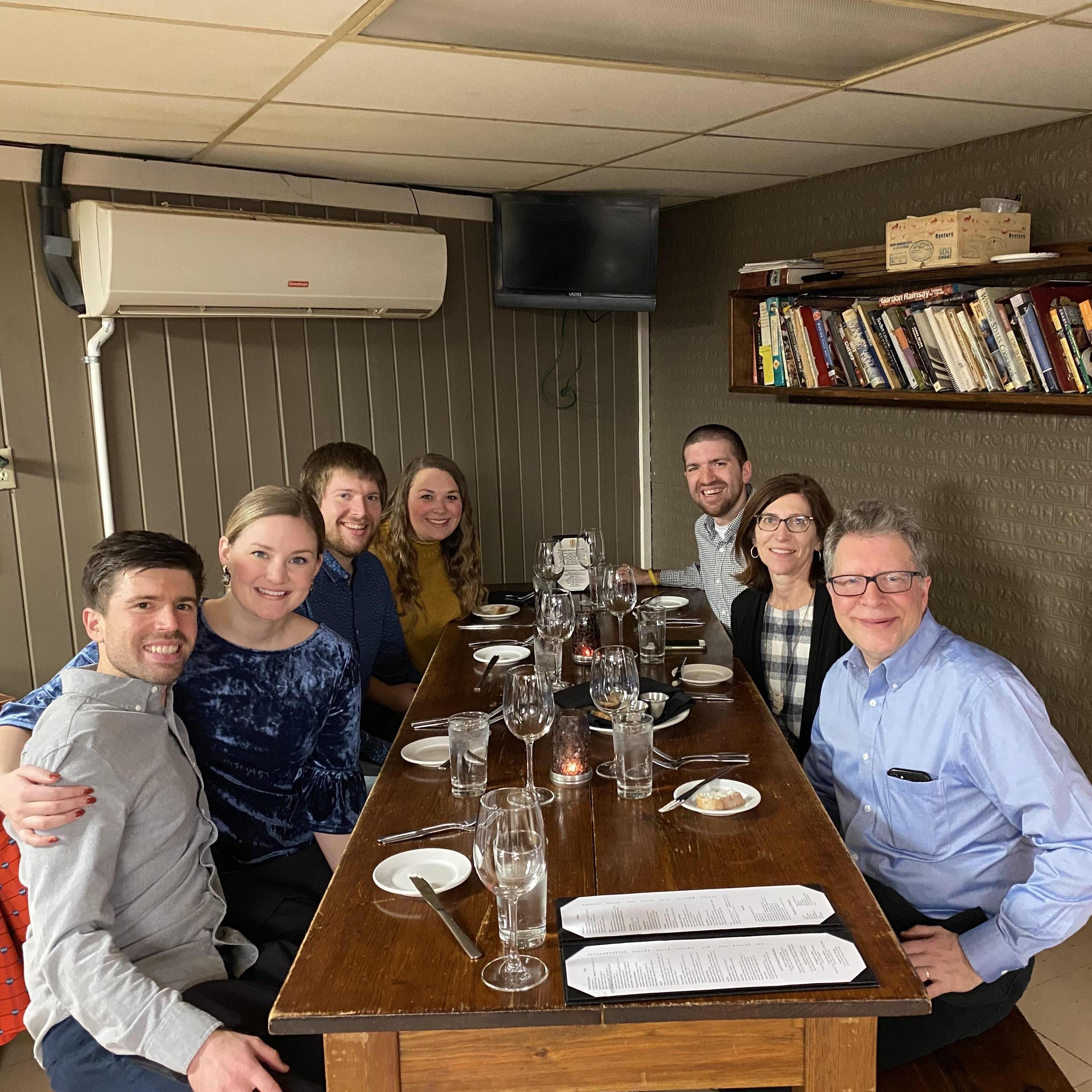 Chefs Table - Christmas 2019. Green Bay, WI.