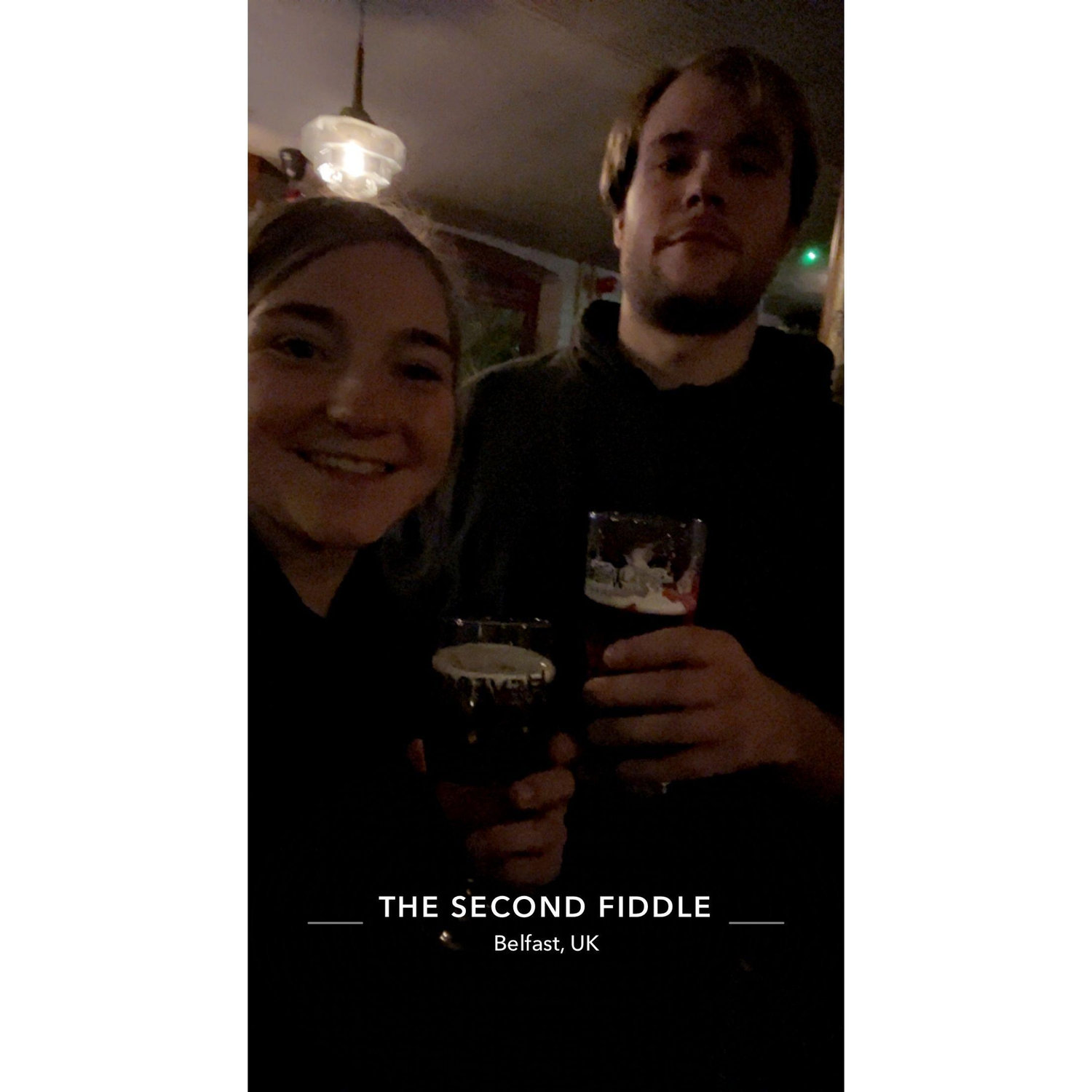 We heard live music at this pub in Northern Ireland