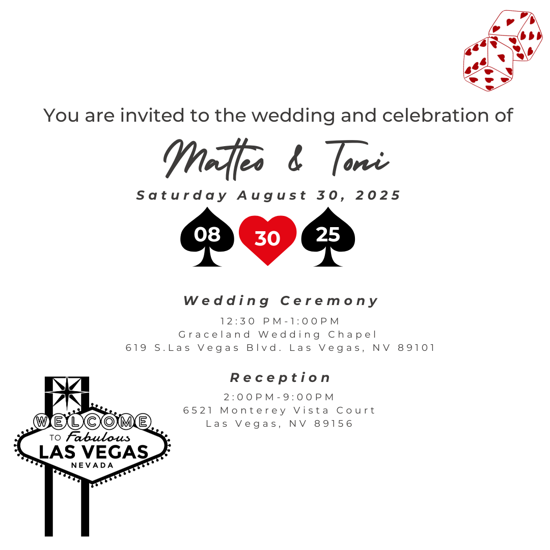 The Wedding Website of Toni Benn and Matteo Del Brocco