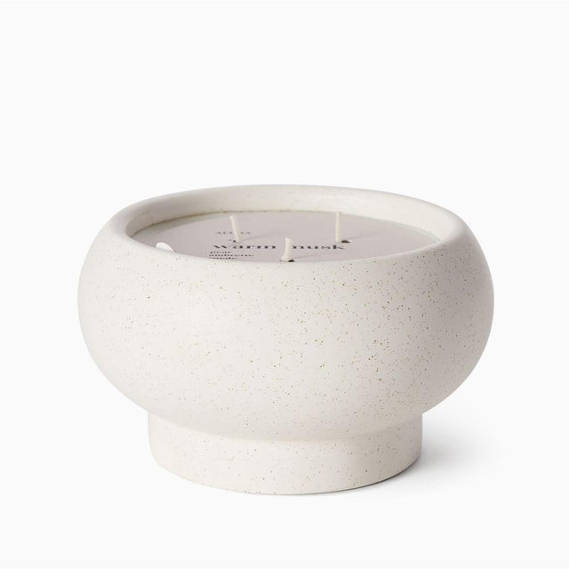 Alura Collection, Filled Vessle, Ceramic, Warm Musk