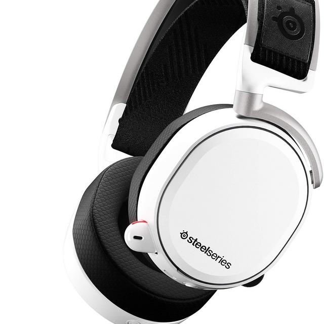 SteelSeries Arctis Pro Wireless Gaming Headset - Lossless High Fidelity Wireless + Bluetooth for PS4 and PC - White