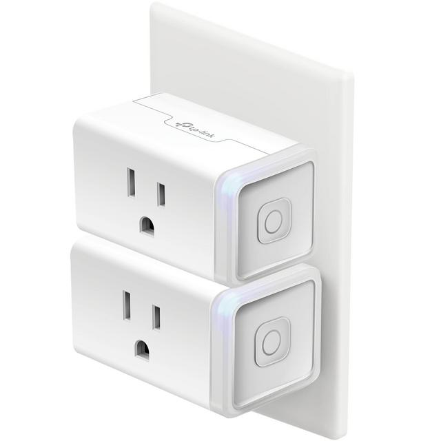 Kasa Smart Plug HS103P2, Smart Home Wi-Fi Outlet Works with Alexa, Echo, Google Home IFTTT, No Hub Required, Remote Control,15 Amp,UL Certified, 2-Pack White