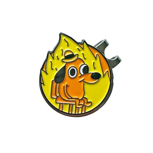 Play and Repeat Meme Anime Golf Ball Marker with Magnetic Hat Clip - Funny Golf Gift for Men, Kids - Golf Accessories and Gifts