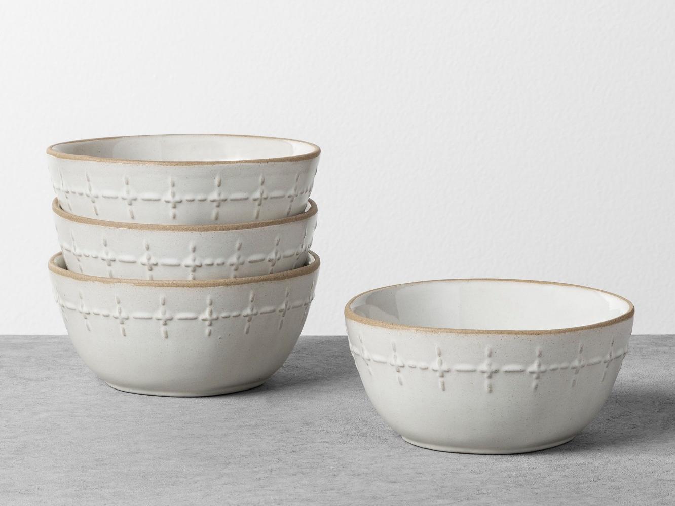 Textured Stitch Mini Bowl Sour Cream - Hearth & Hand™ with Magnolia