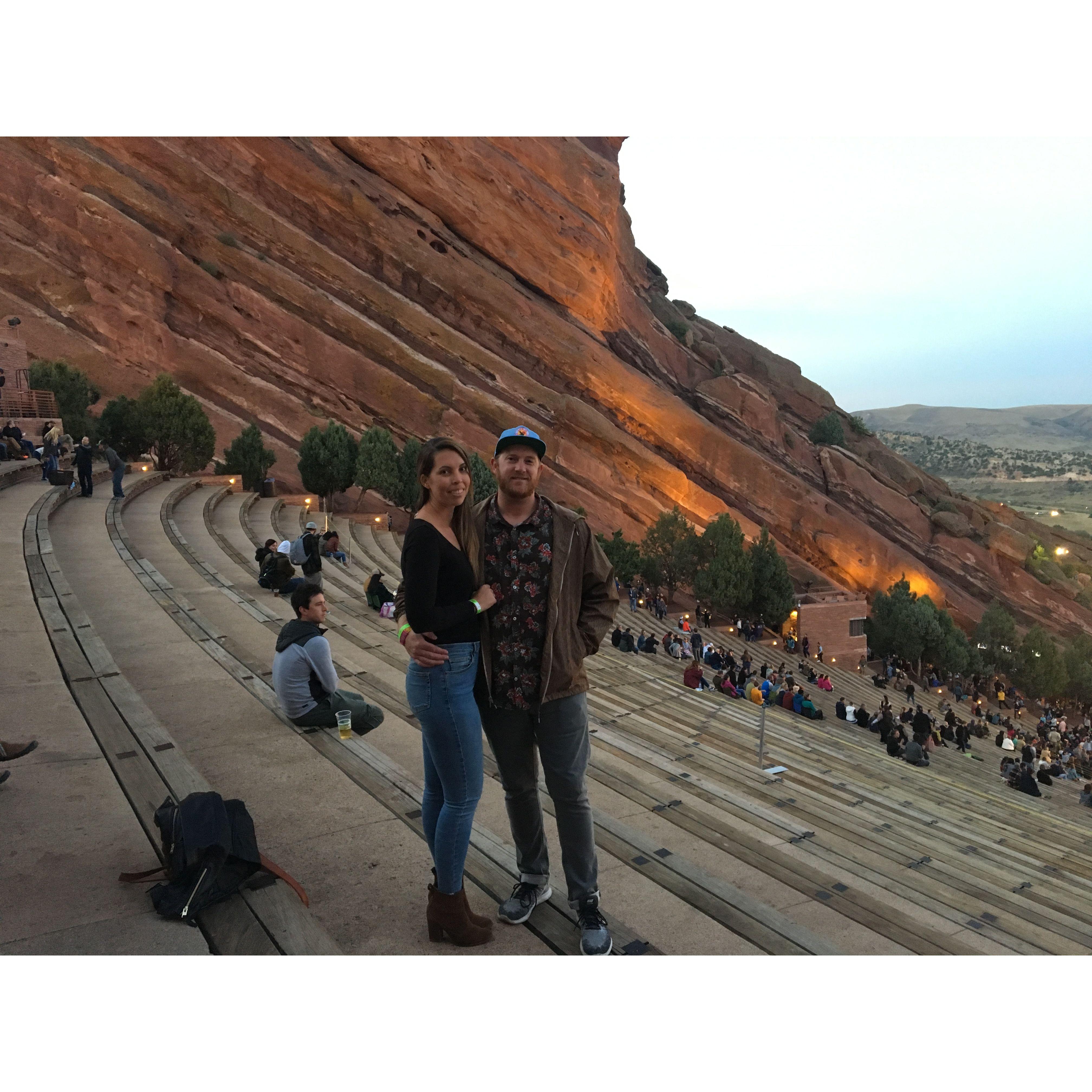 FIRST CONCERT AT RED ROCKS!