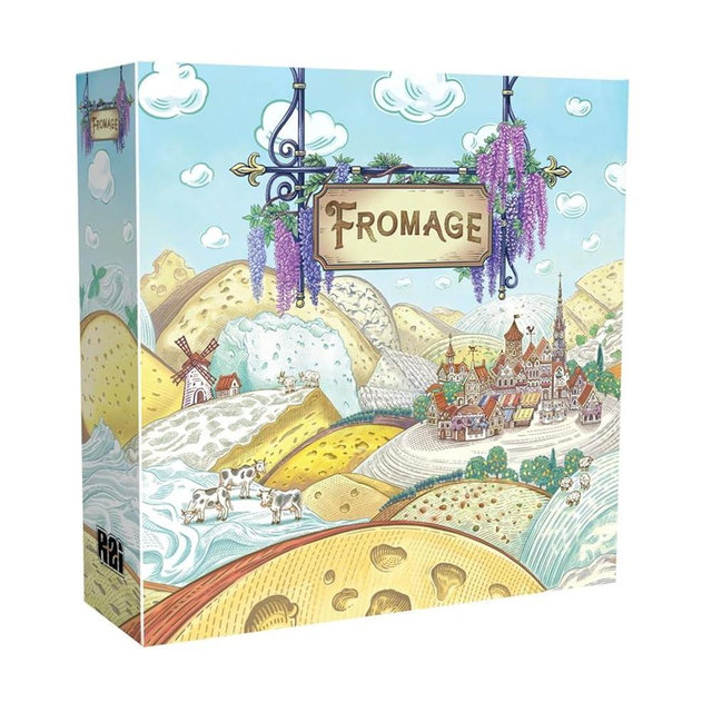 Fromage Board Game - French Cheesemaking Strategy Game, Worker-Placement, Resource Management Game for Kids & Adults, Ages 14+, 1-4 Players, 30 Minute Playtime, Made by R2i Games