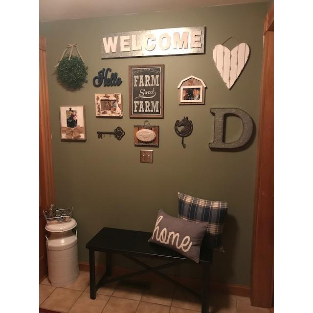 Leah enjoyed the fall decorating, turning their house into a home.