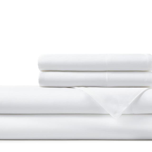 Hotel Sheets Direct 100% Bamboo Sheets - Queen Size Sheet and Pillowcase Set - Cooling, 4-Piece Bedding Sets - White