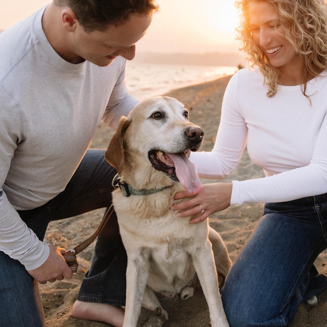 It was so important for us to have Cedar in our engagement photos! 💓💓