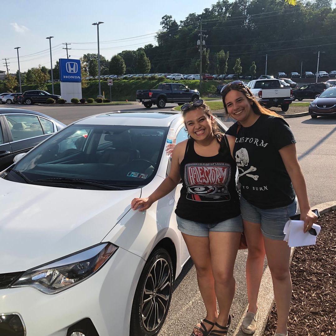 Farah’s first car purchased before Halestorm concert!!
