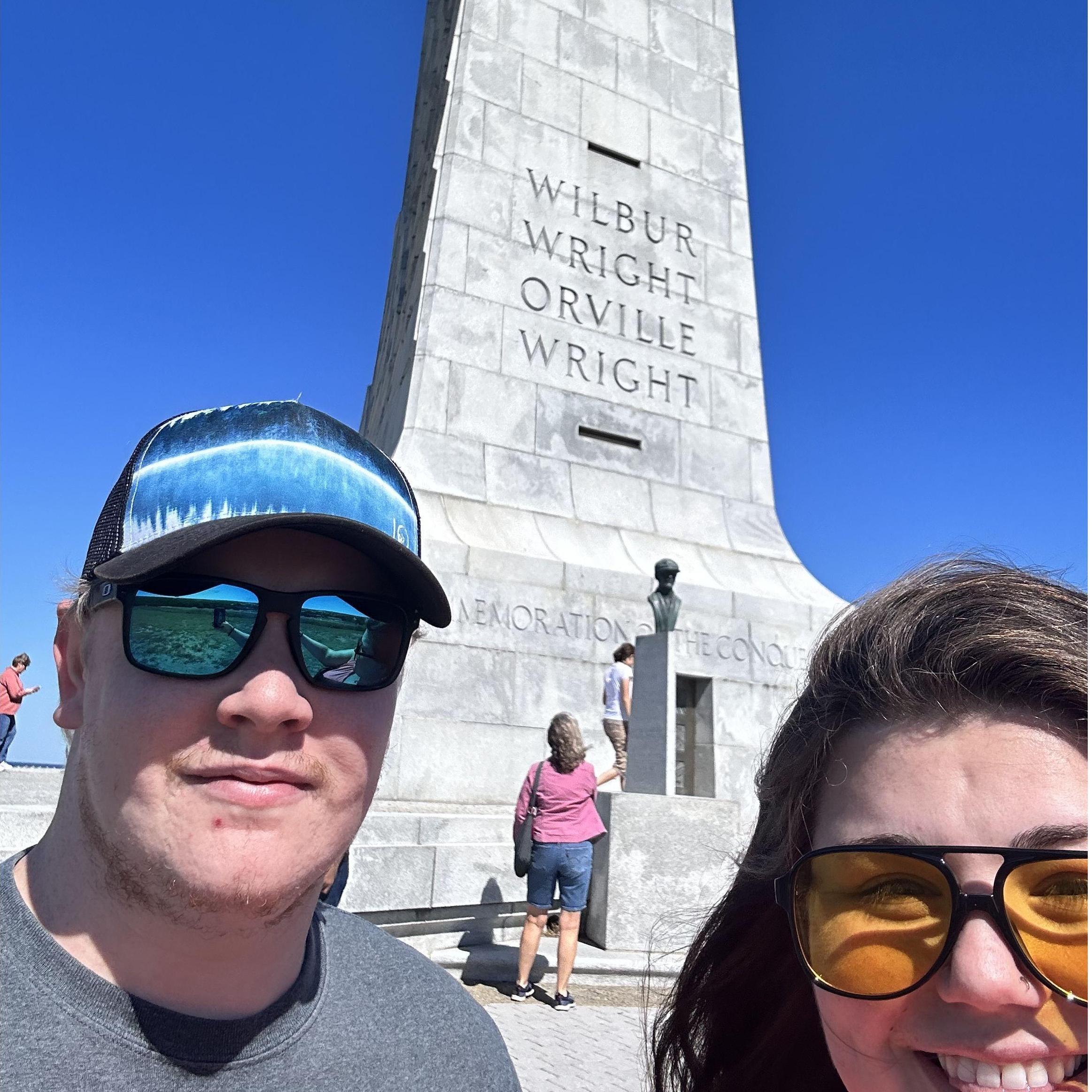 We visited the Wright Brothers National Memorial in NC