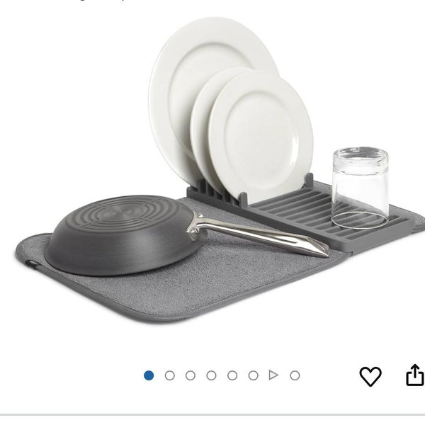 Dish Rack and Microfiber Drying Mat
