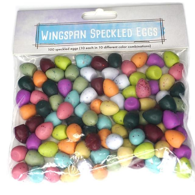 Stonemaier Games Stonemaier: Wingspan Speckled Eggs, 100 Speckled Eggs Included, 10 Egg Tokens, in 10 Different Color Combinations, Enhance your Wingspan Gameplay Blue