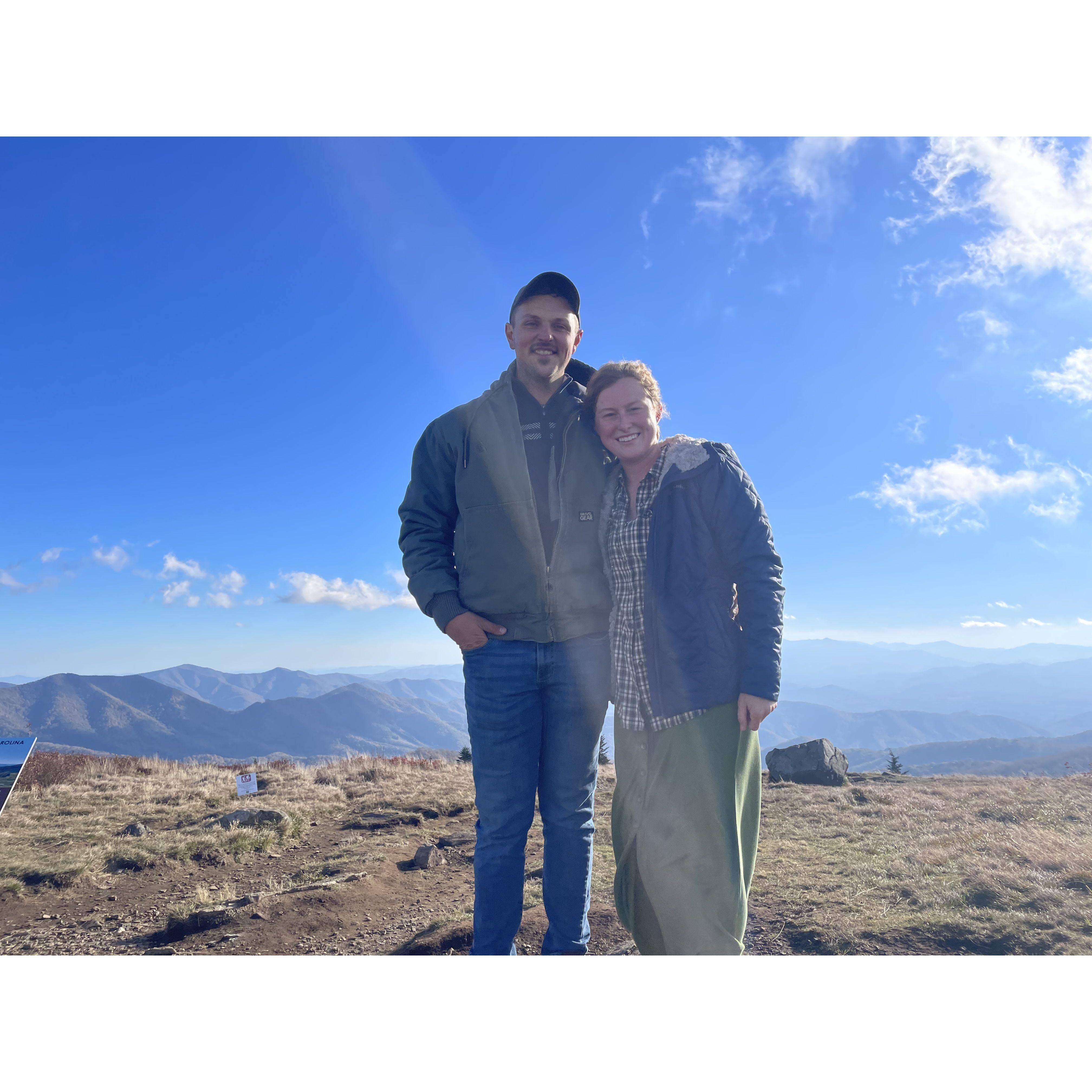 Hiking at Roan High Knob, Tennessee