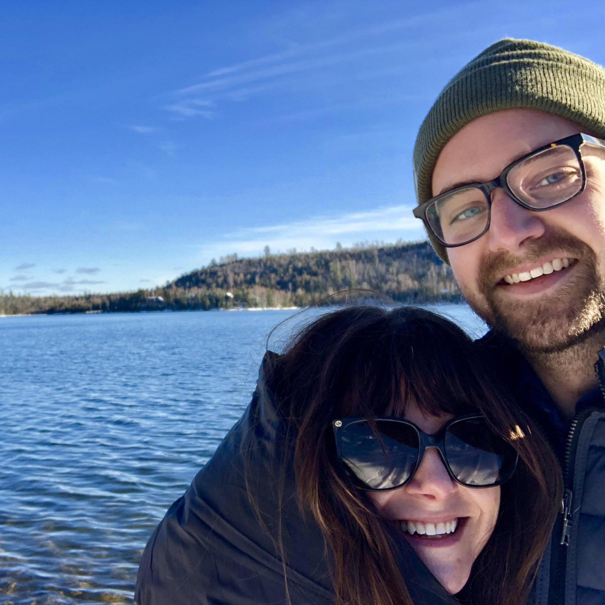 Our first trip together, a beautiful, snowy visit to Grand Marais in November 2018.