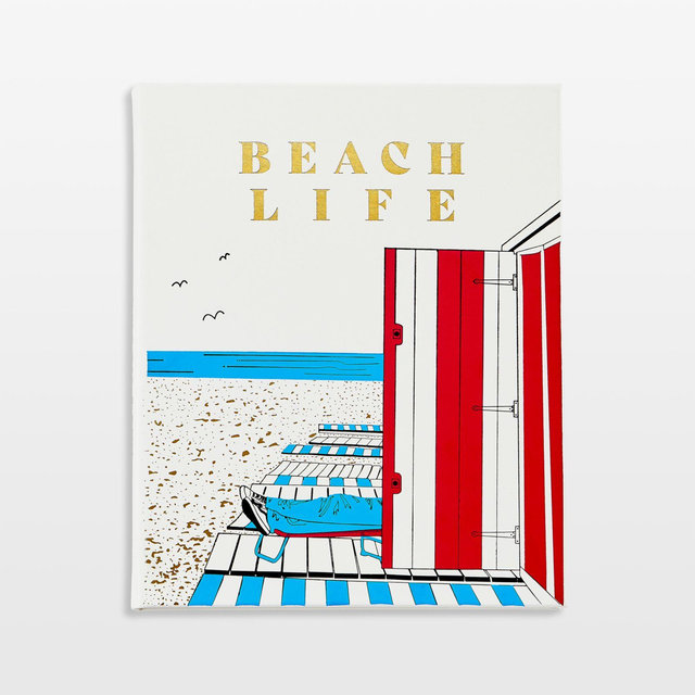 "Beach Life" Leather Bound Home Decor Book