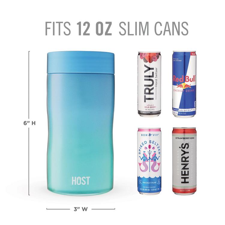 Host Stay-Chill Slim Can Cooler - Galaxy Black