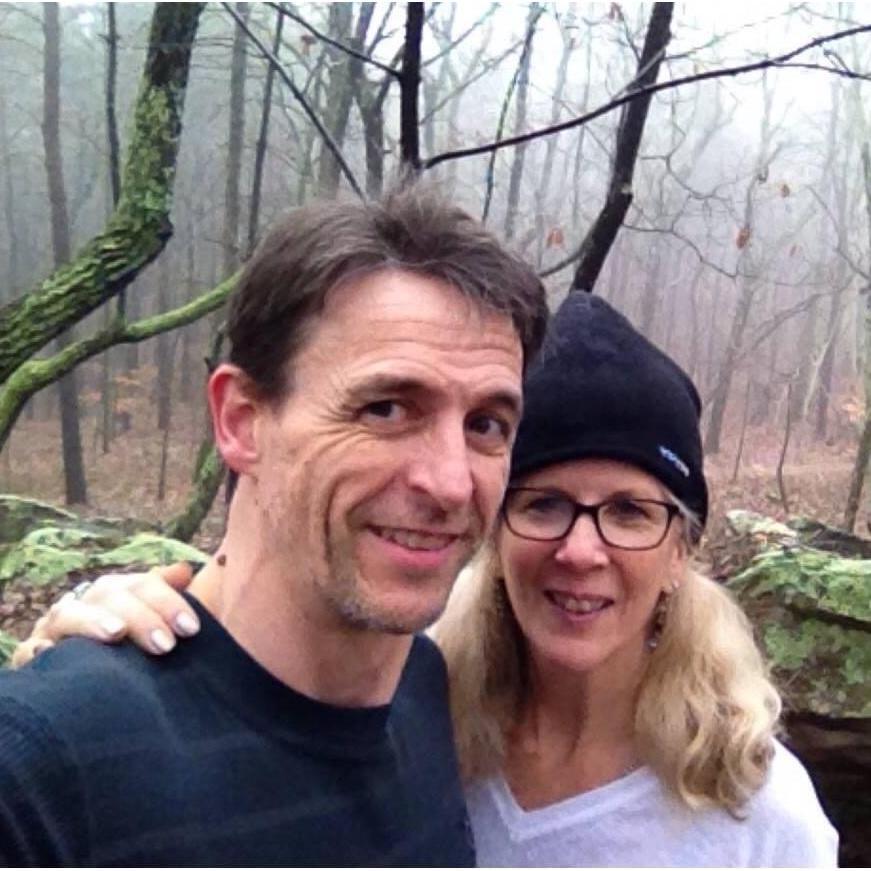 Walking in the woods in Georgia.