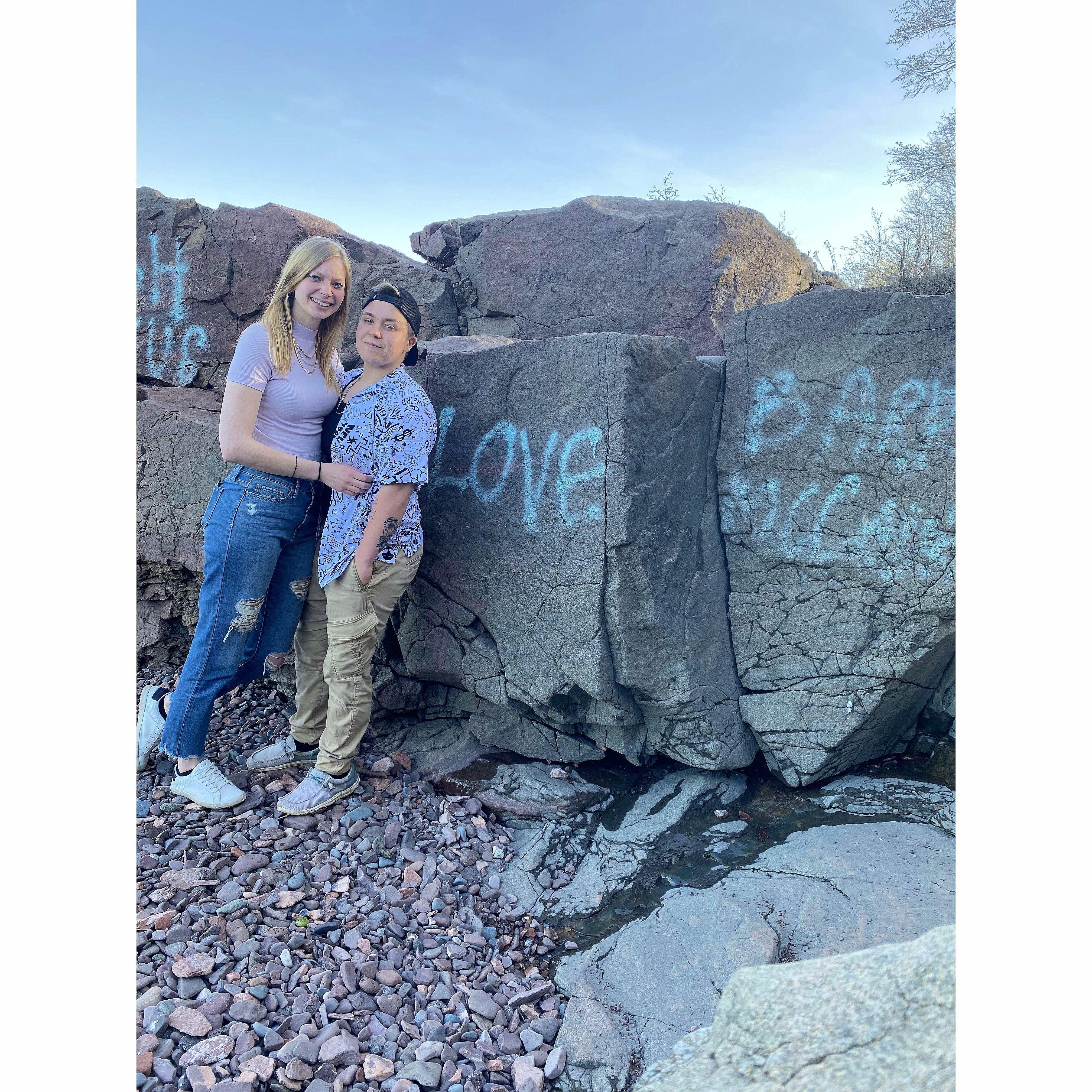 We went back to our 'spot' where Kaylee asked Mattie to be her girlfriend.