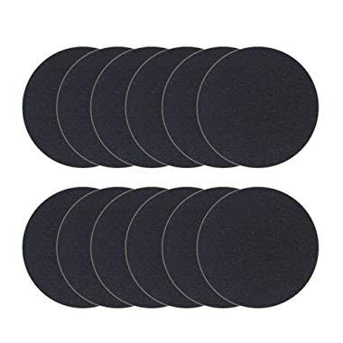 12 Pack Charcoal Filters for Kitchen Compost Bin Pail Replacement Filter Countertop Home Bucket Refill Sets, Round