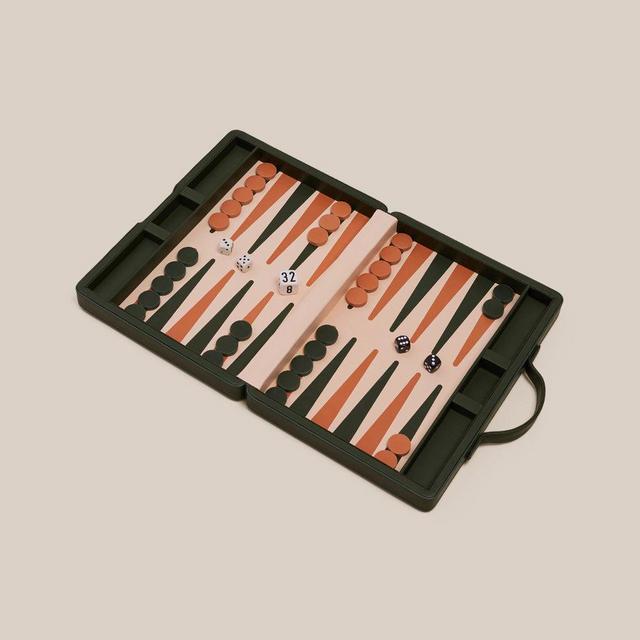 Backgammon Traveler's Case Set - Green $350