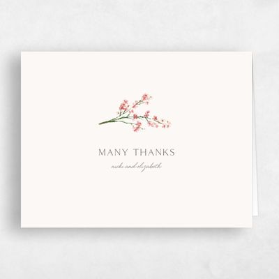Watermelon, Pink Wedding Thank You - Allamia Landscape