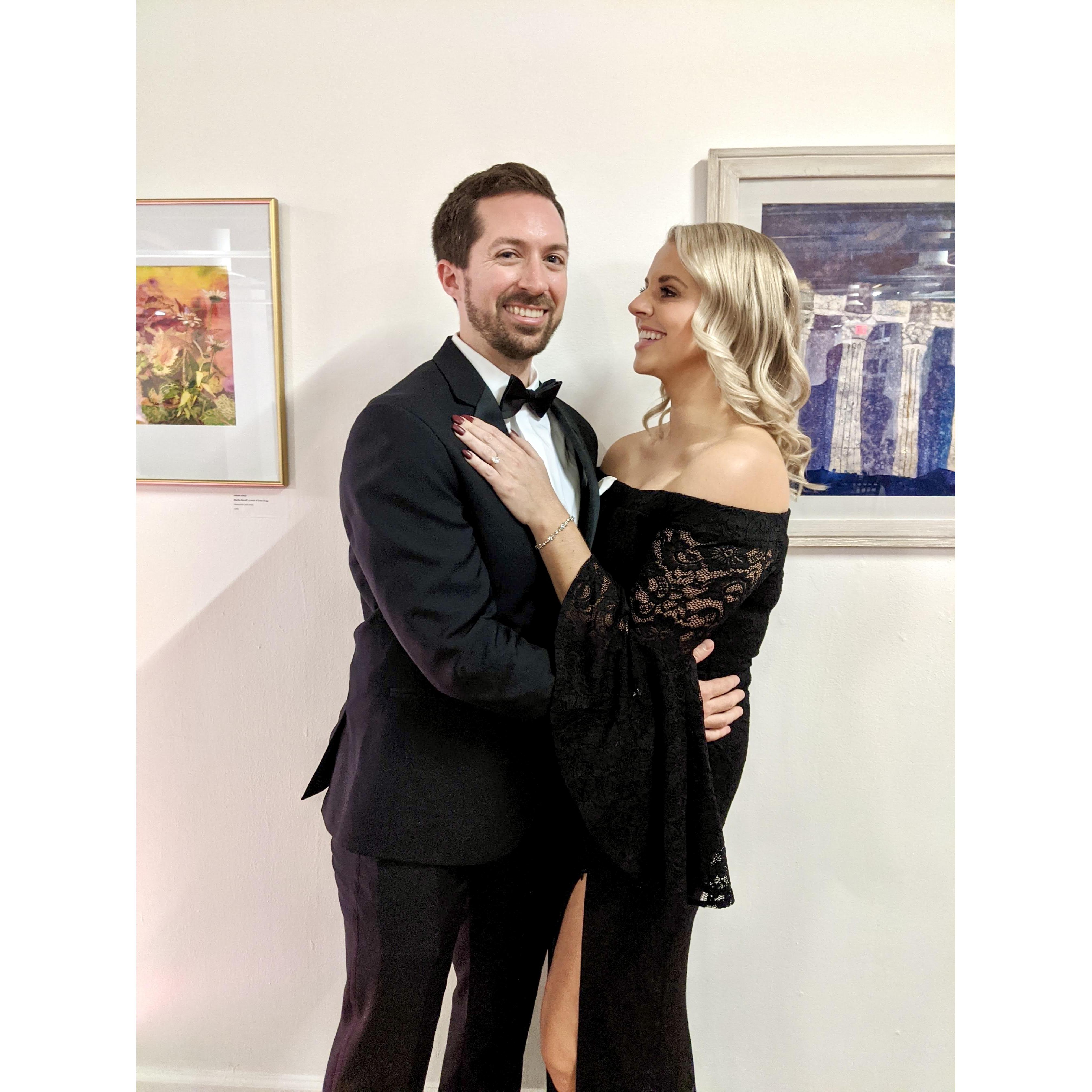 Celebrating our friends' wedding!