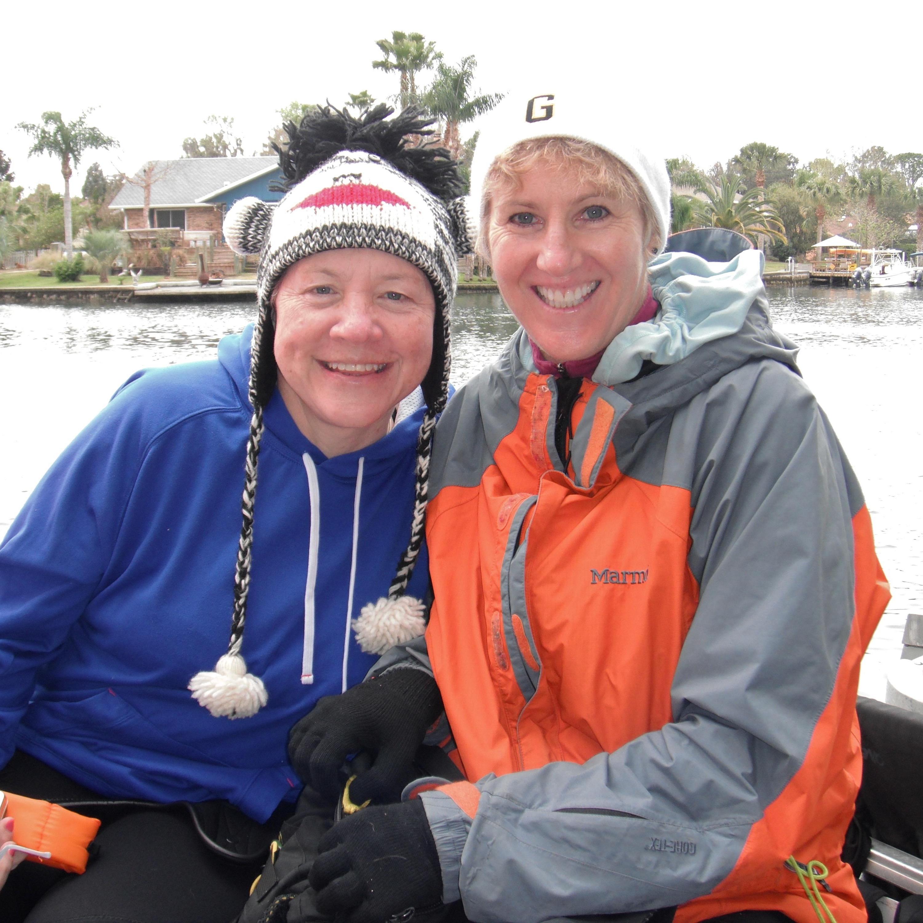 Swimming with the manatees in Florida, 2012.