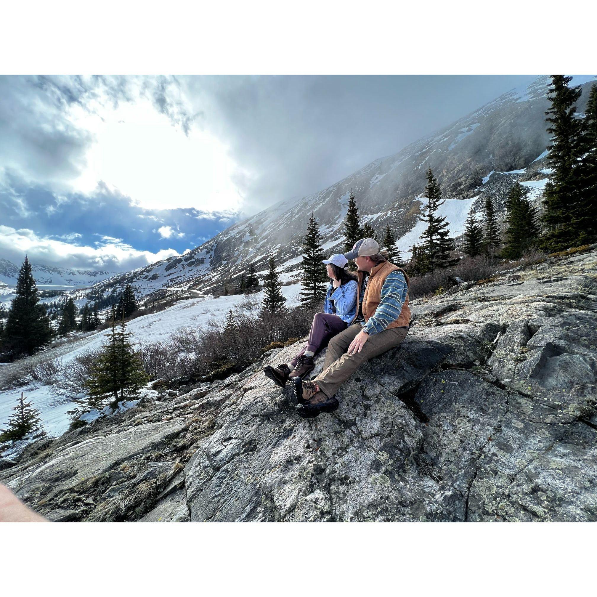 Beautiful views from a hiking trip in Breckenridge, CO.