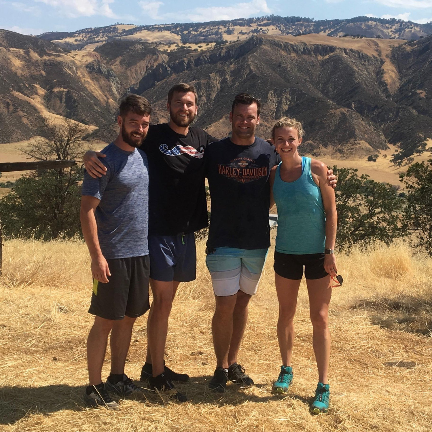 Hiking with Matt's best buds Brent and Jacob on the morning of Jacob's wedding. August, 2017.